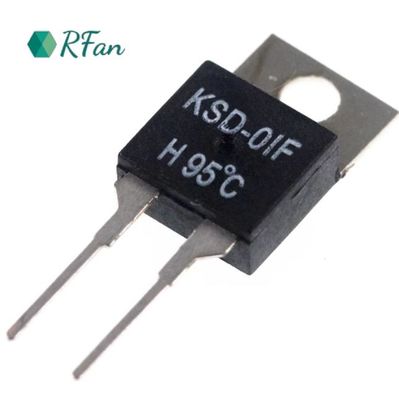 Small KSD01F Thermal Protector Thermal Resettable Fuse For Circuit Board