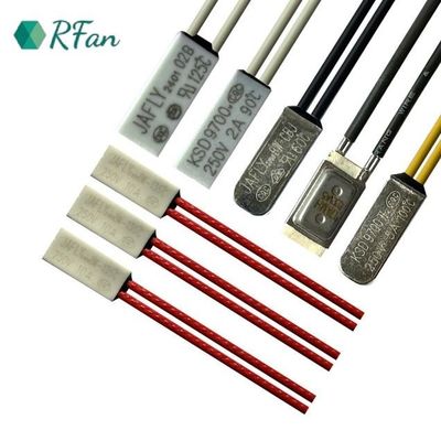 BW-02 Series 85℃ Small Over Heat Protector Thermal Cutoff 250V