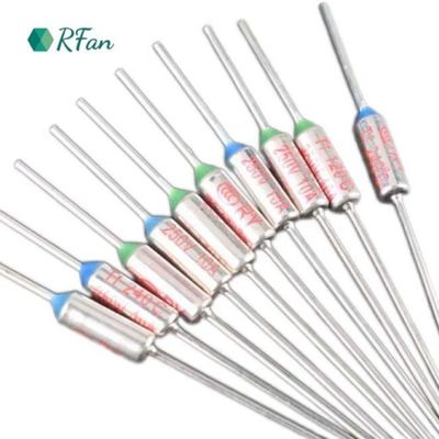 142°C Aupo Thermal Fuse Thermal Cut Off Fuse 250V 10A For Curling Iron