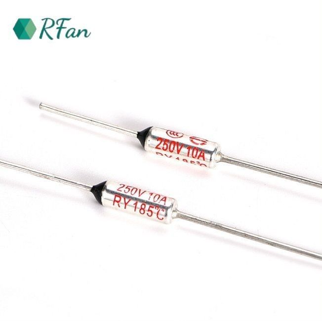185°C Ceramic Thermal Fuse Disposable Thermal Cutoff 250V 10A For Rice Cooker