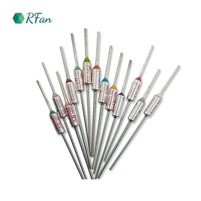 142°C Aupo Thermal Fuse Thermal Cut Off Fuse 250V 10A For Heater